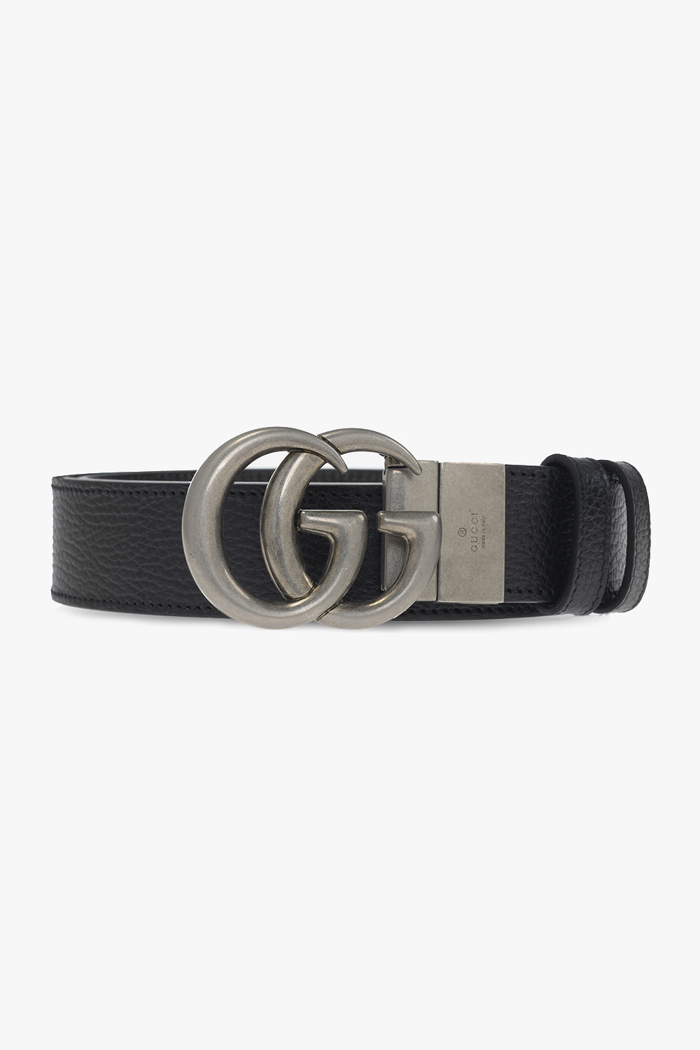 Gucci belt store double g silver